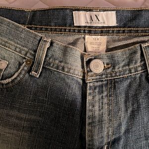 Armani light  distress jeans